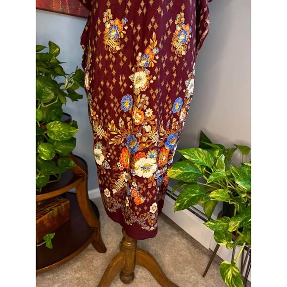 Vintage Boho Floral Kaftan Dress - Picture 6 of 8